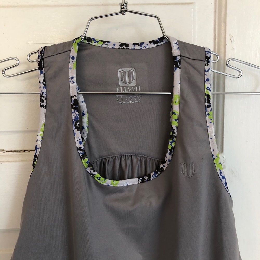 Eleven by Venus Williams Grey Tank w Trim